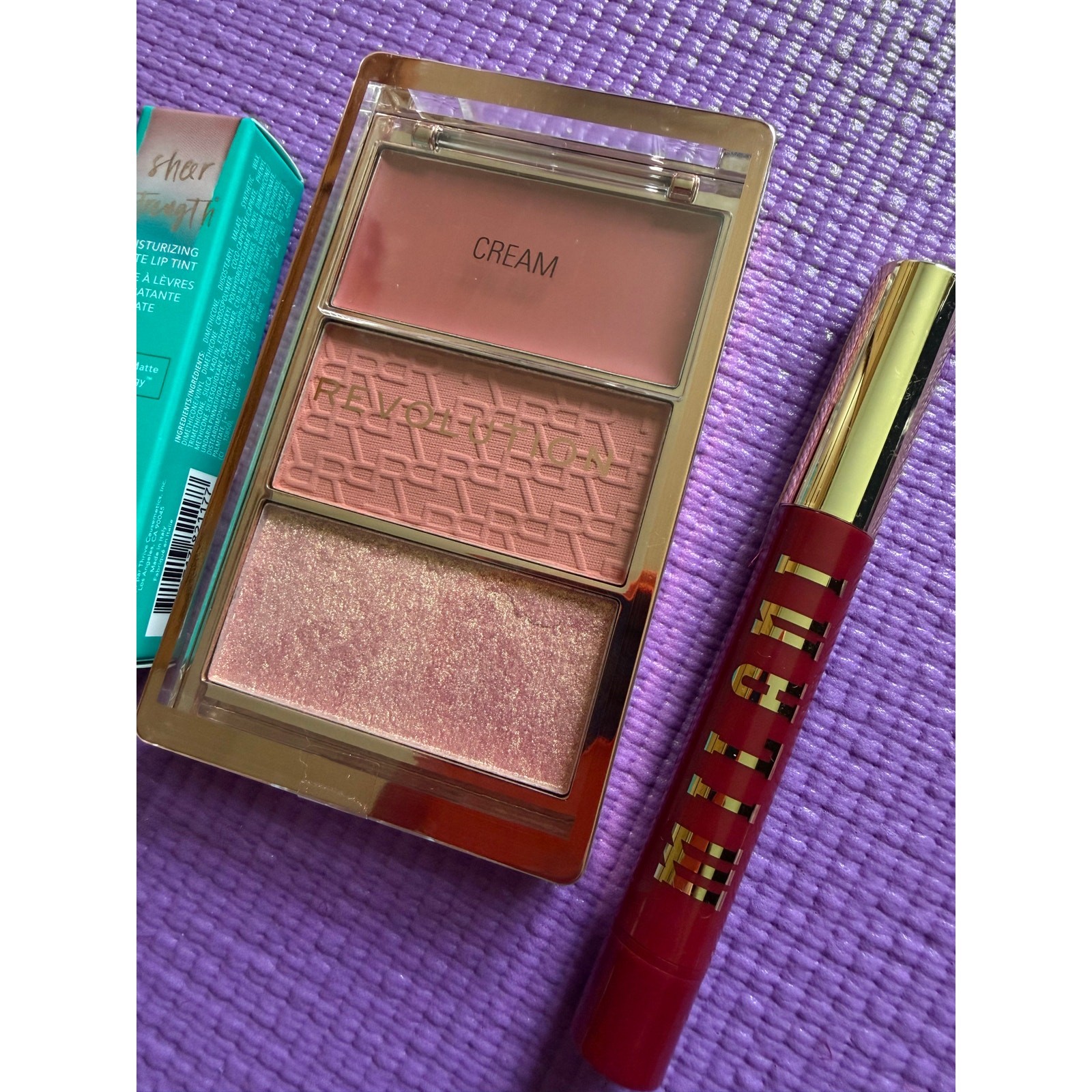 Makeup Lot Thrive Cosmetics, Makeup Revolution Blush Milani, Loreal Lipstick NEW