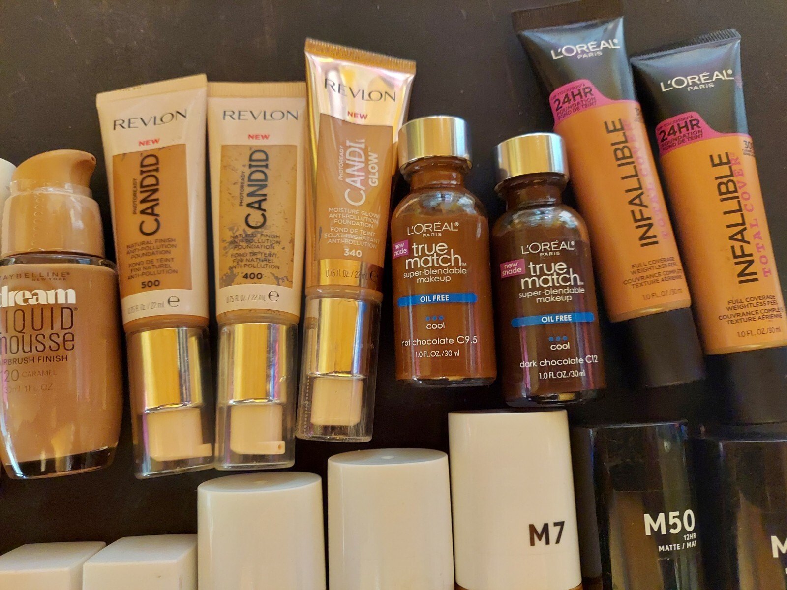 Lot Of Assorted Foundations ~ Maybelline, Covergirl, Elf, L’Oreal & More