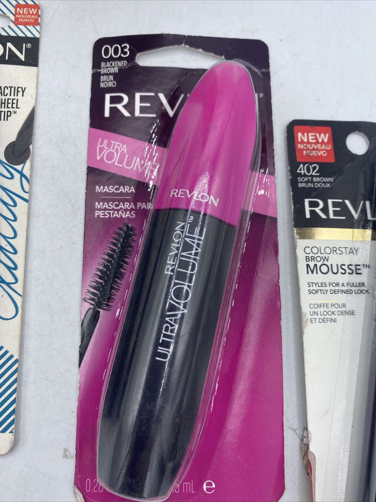 5 Piece Makeup Lot Revlon Including Liquid Eyeliner, Mascara, Brow Mousse& More