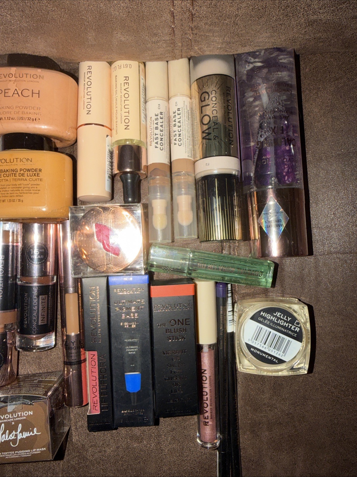 Lot Of 37 Makeup Revolution Concealer, Powder, Foundation New