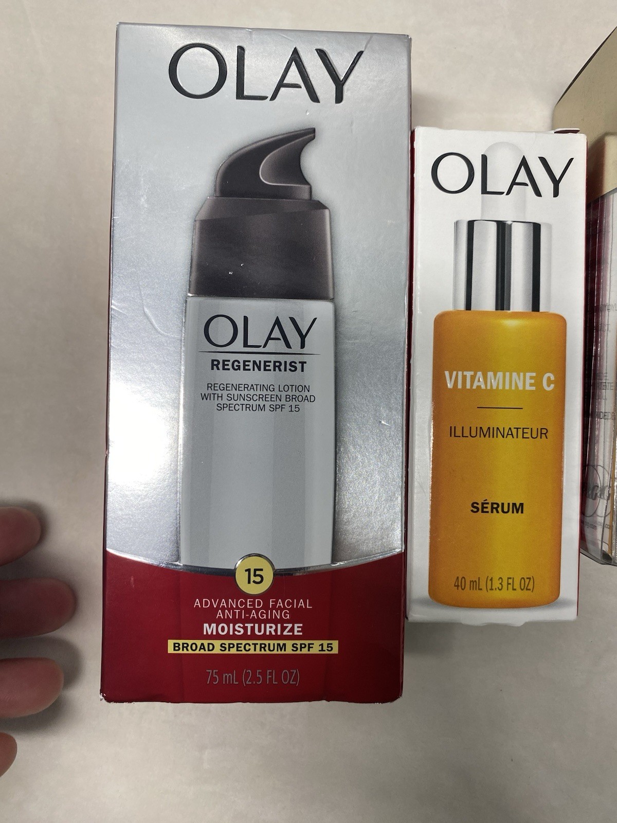 Olay Regenerist SPF 15 Moisturizer Vitamin C Brightening Eye Serum Lot(5)