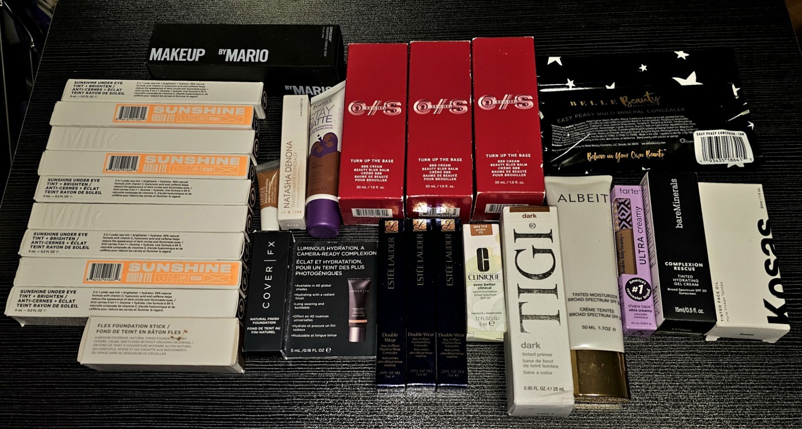 28 Piece Lot / Bundle Tan * Deep * Dark Foundation, Concealer, Contour, BB Cream