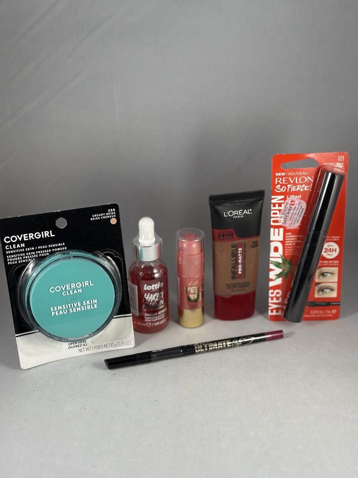 Makeup Mixed Lot Full Size COVERGIRL Lottie L’Oréal Revlon Sensitive 24HR