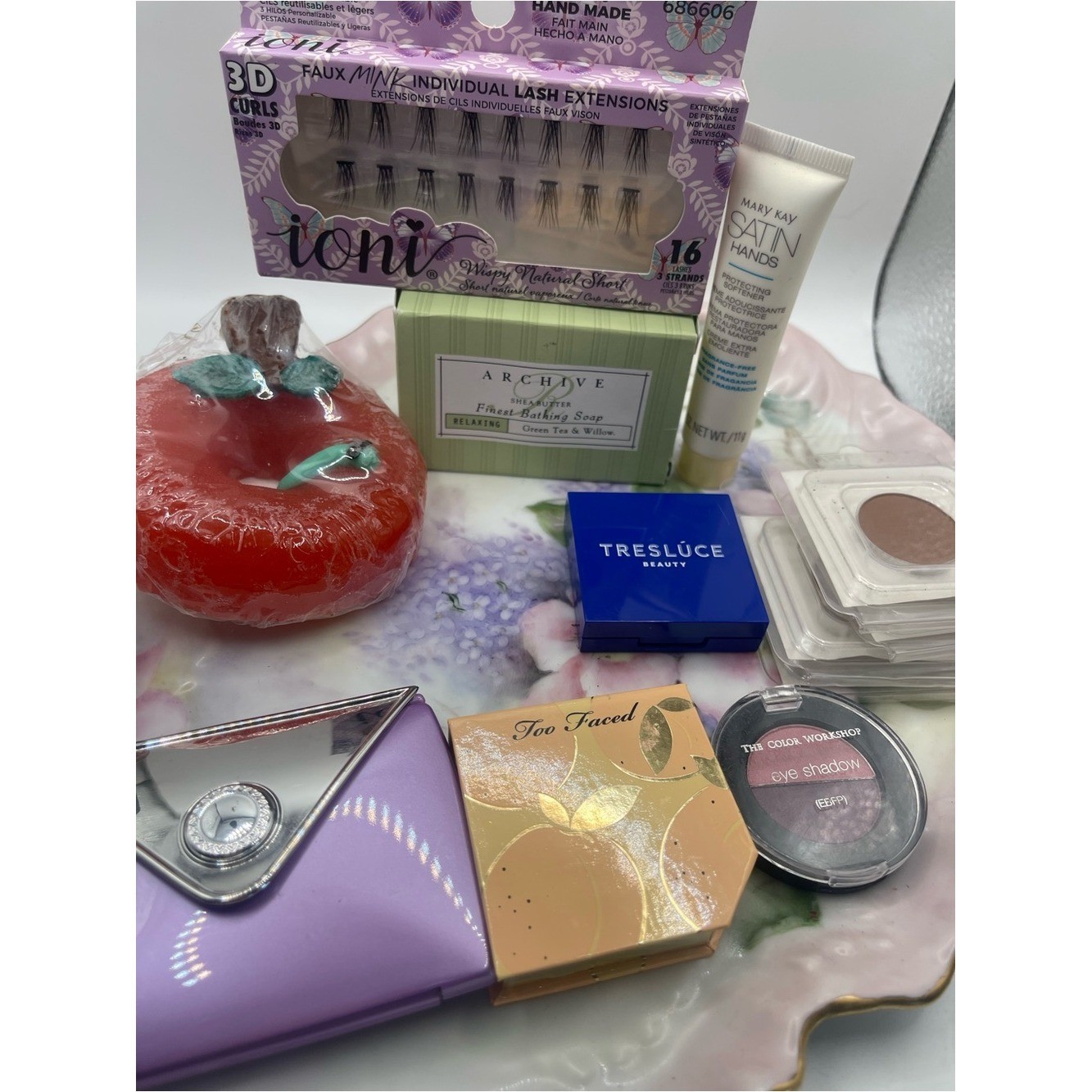 Mixed Beauty Lot Too Faced Tresluce Revlon Ioni Lashes Mary Kay OPI Makeup Set