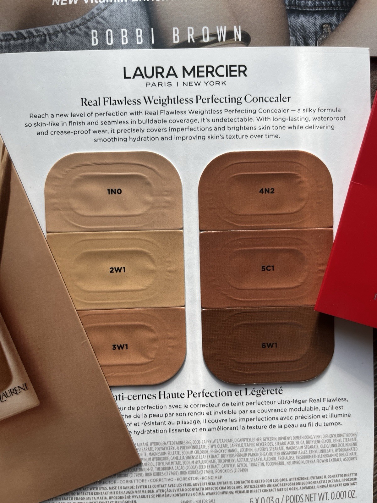 Bobbi Brown, Dior, YSL, Christian Louboutin, Laura Mercier Foundation Samples