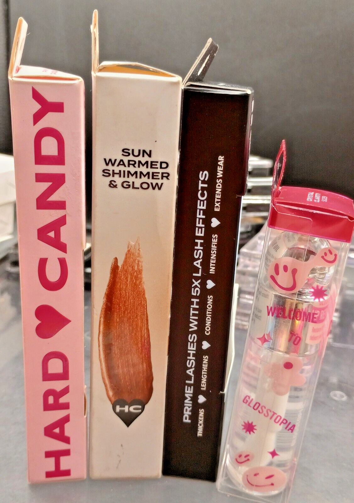 (LOT OF 4) Hard Candy Assorted – Face / Lash Primer / Lip Gloss – #H&B 300
