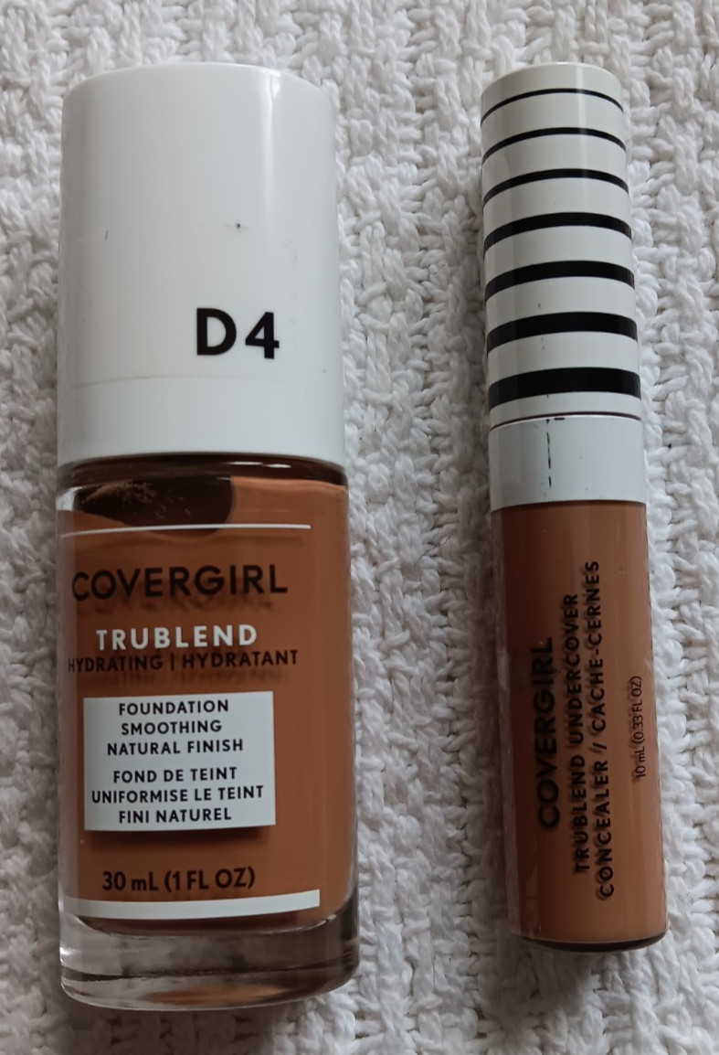 Covergirl Natural Tan T500 Trublend Concealer Classic Tan D4 Foundation Lot