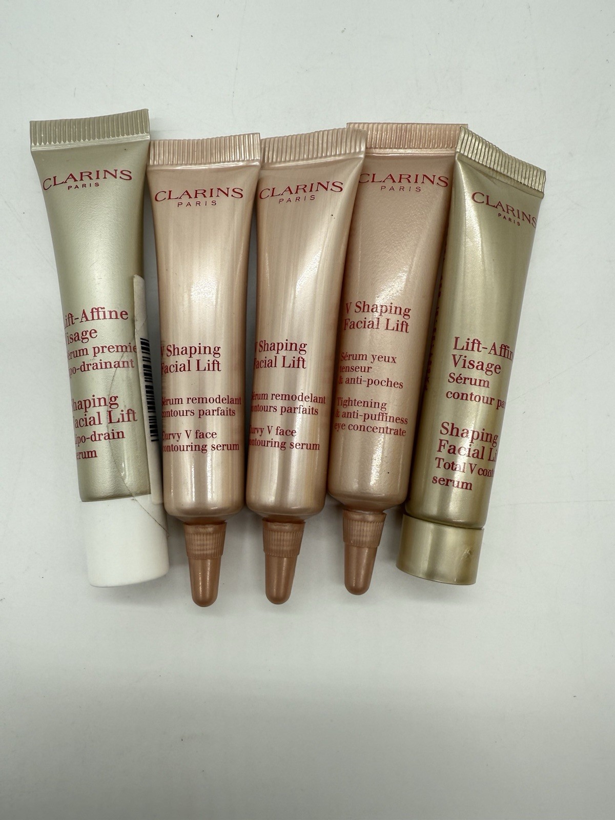Clarins Paris Lot of 5 Serums – V Shaping & Shaping Facial Lift Set