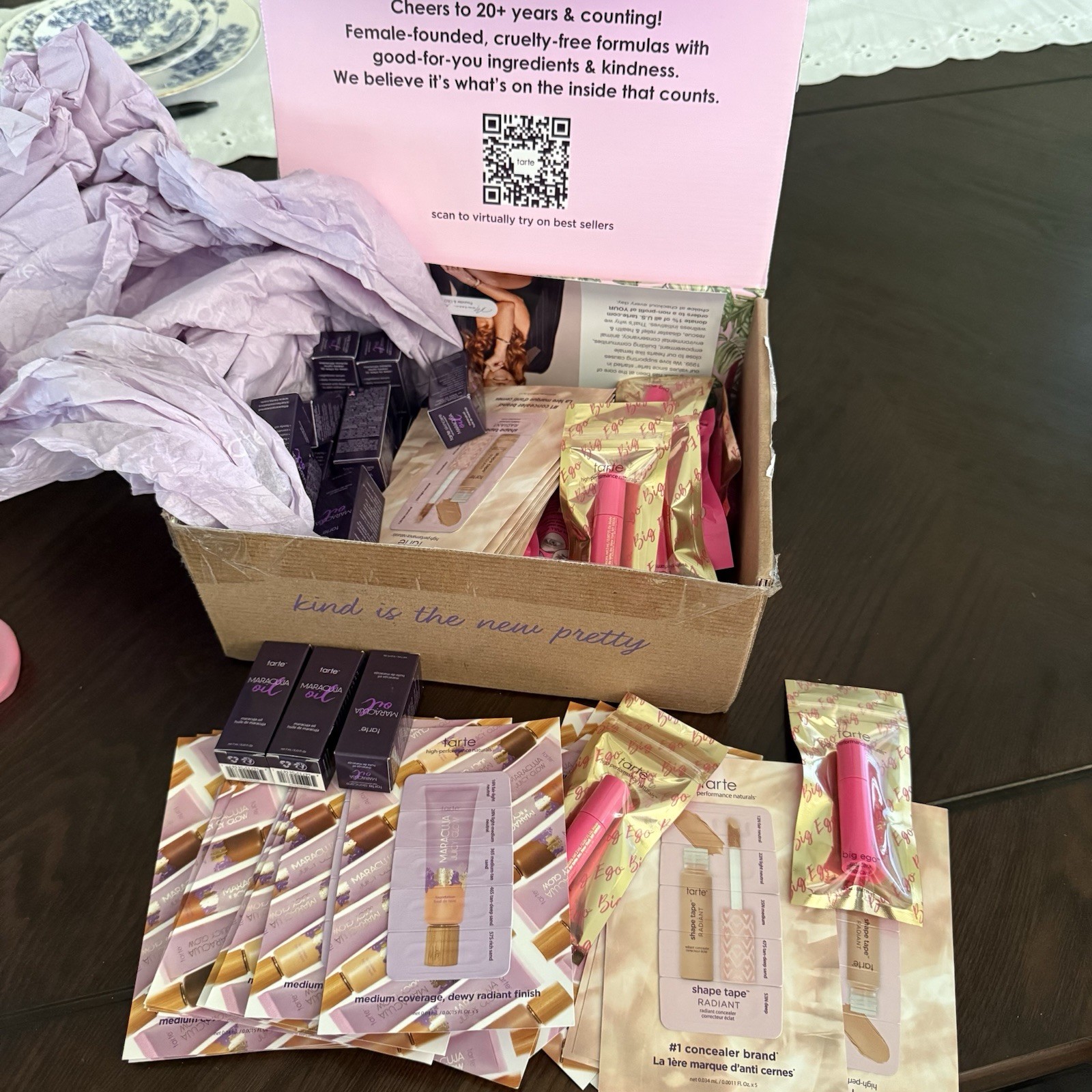 Tarte Cosmetics Makeup Sample Lot Maracuja Oil Shape Tape Mascara Travel Size