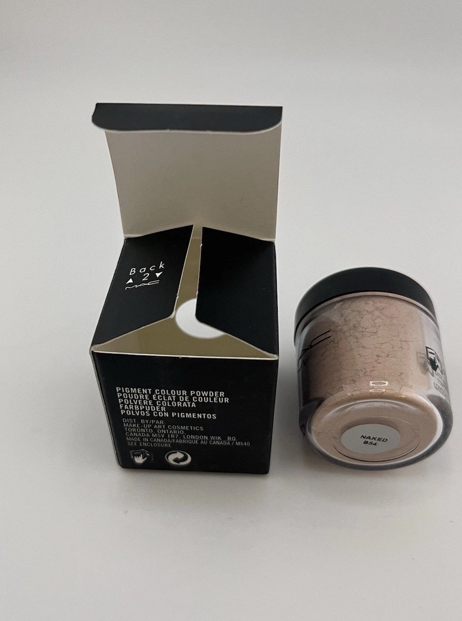 HTF-M·A·C Pigment-NAKED-Loose Pigment Jar + MIXING MEDIUM GEL. OG Pro formulas!