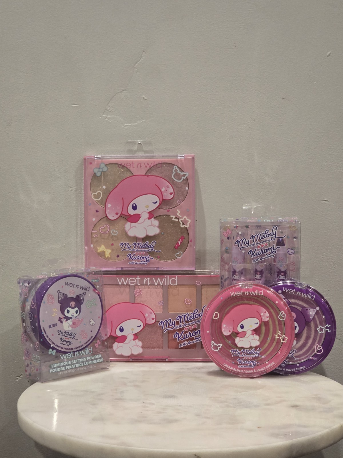 🌸 Wet n Wild x My Melody & Kuromi Makeup Bundle 🌸 Set Of 5 New Cute Astetic