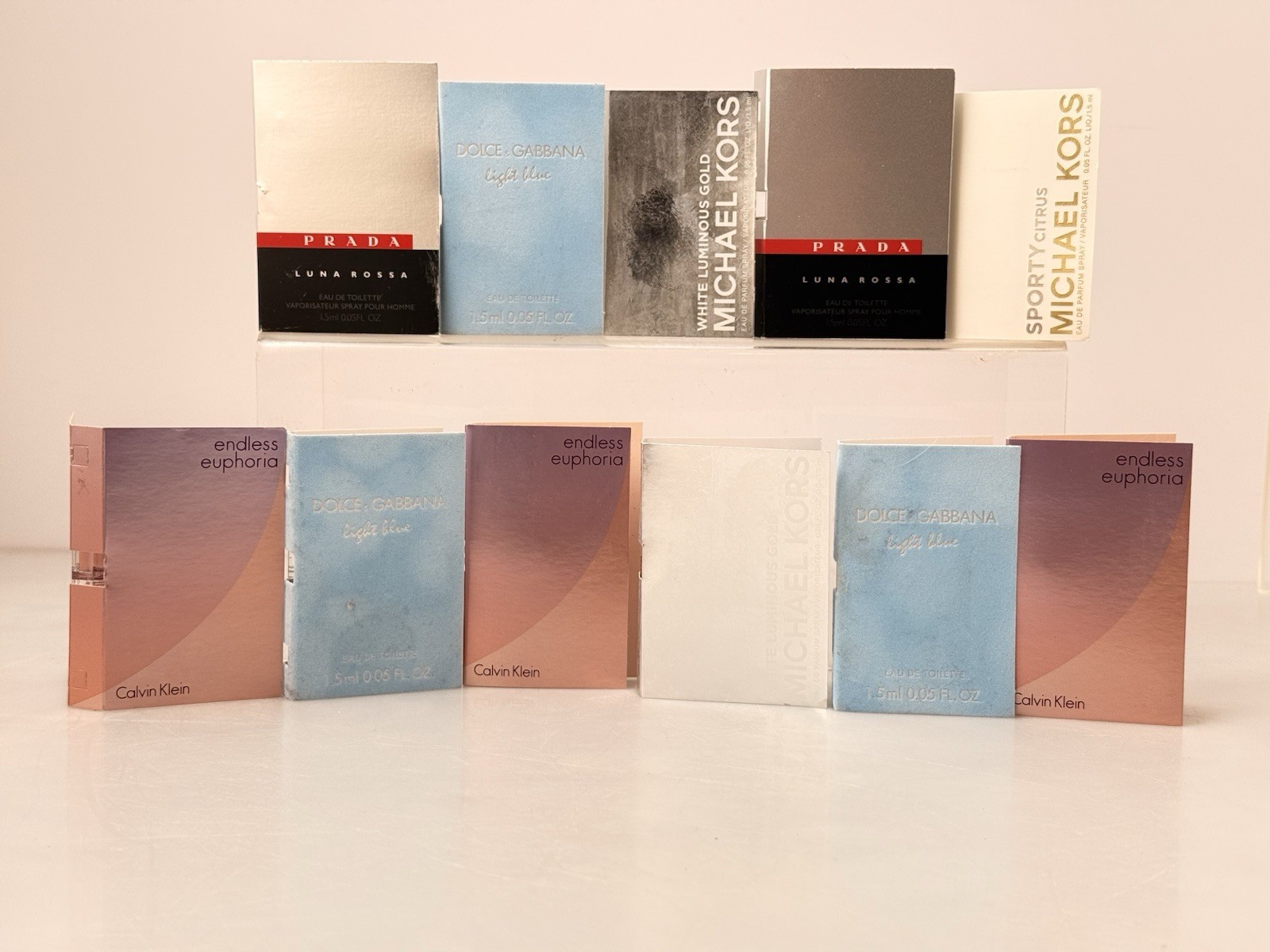 Beauty Samples Travel Size Perfume High End Lot Of Prada, Kors, Dolce & Gabbana