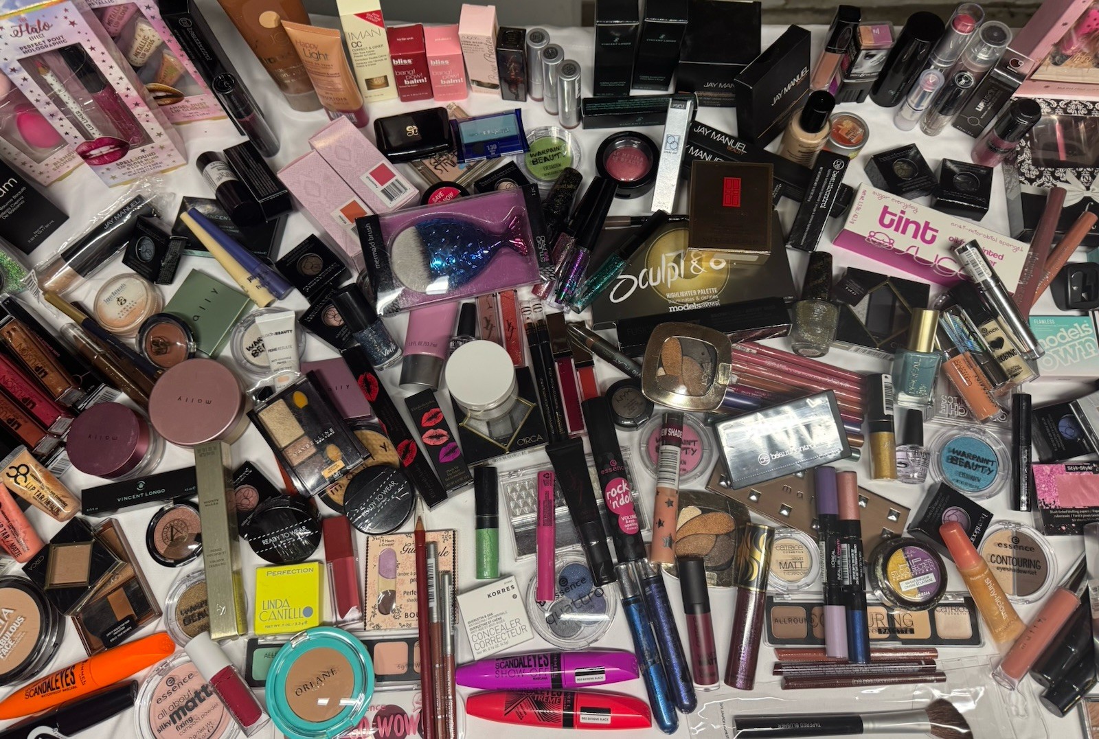 Mally, Hard Candy Lot of 100 Assorted Cosmetics. Mixed assorted Discontinued