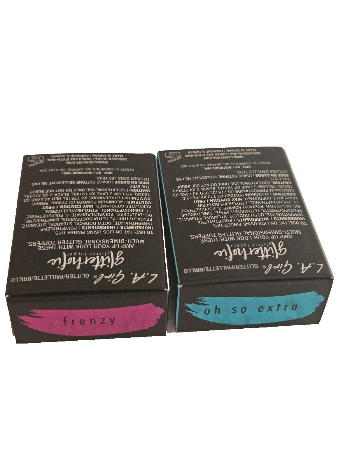 L.A Girl 10 Pc Mascara Glitter Set. Spray Lip/Eye Liner Lipstick Conceal Blush.