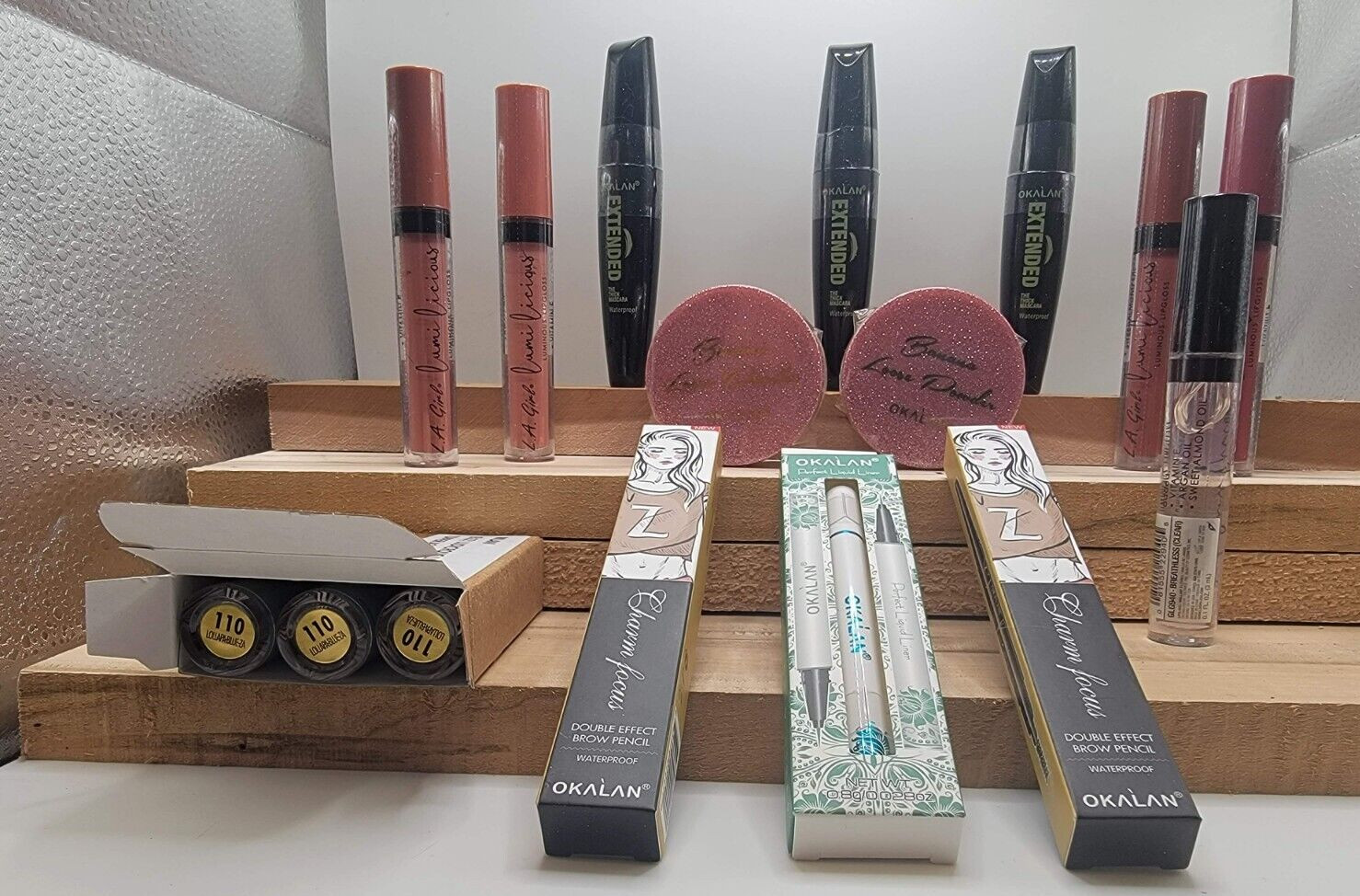 30 Pc Maybelline L’Oréal Mally & More Mixed Makeup Lot New & Unused