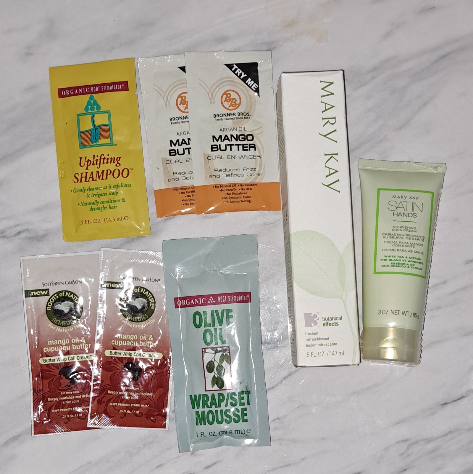 Mary Kay Satin Hands + Botanical Effects Beauty & Hair Sample Lot
