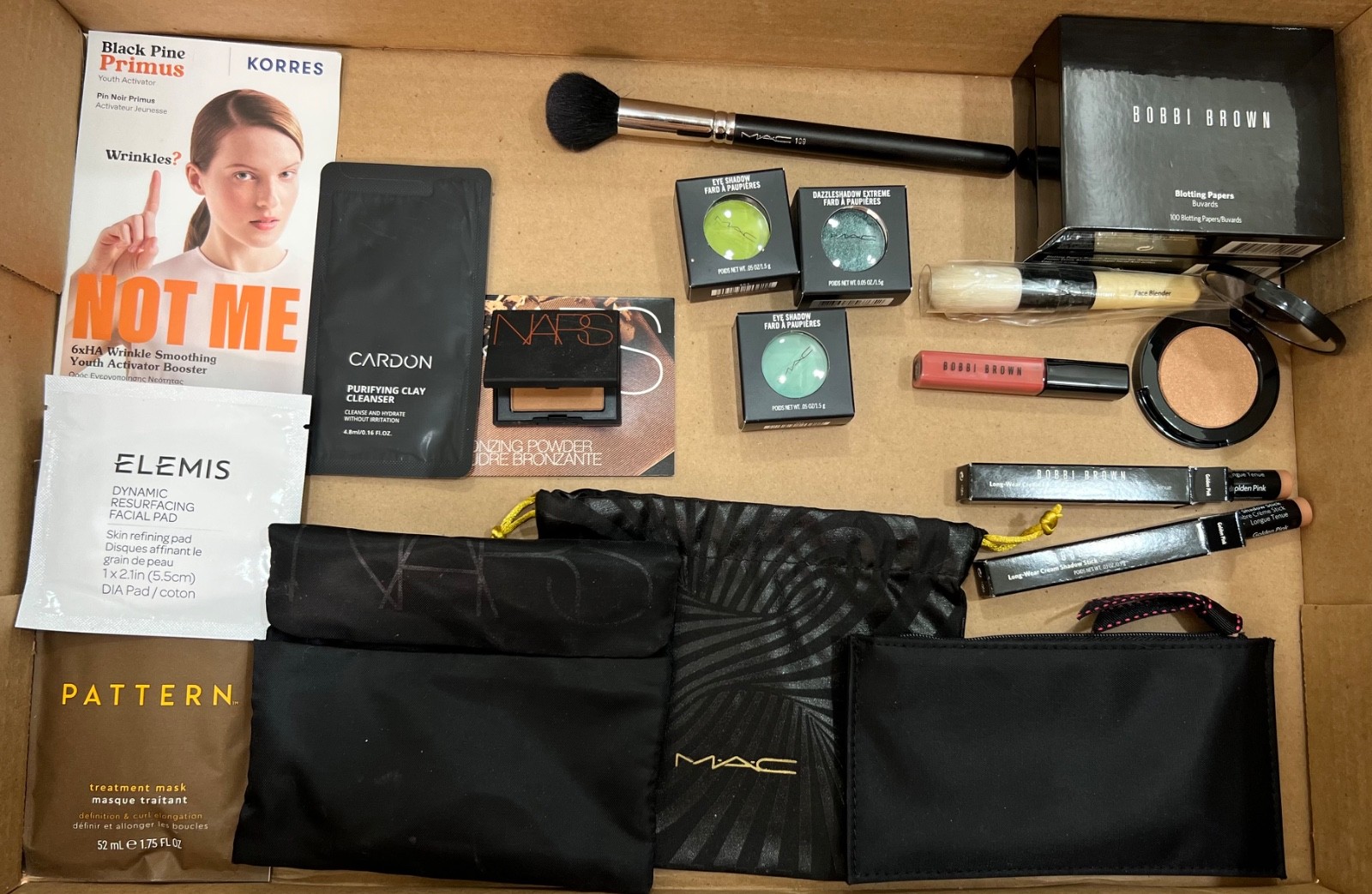 Lot of MAC (5) – Bobbi Brown (8) – NARS (2) + Extras (4) * Free Shipping