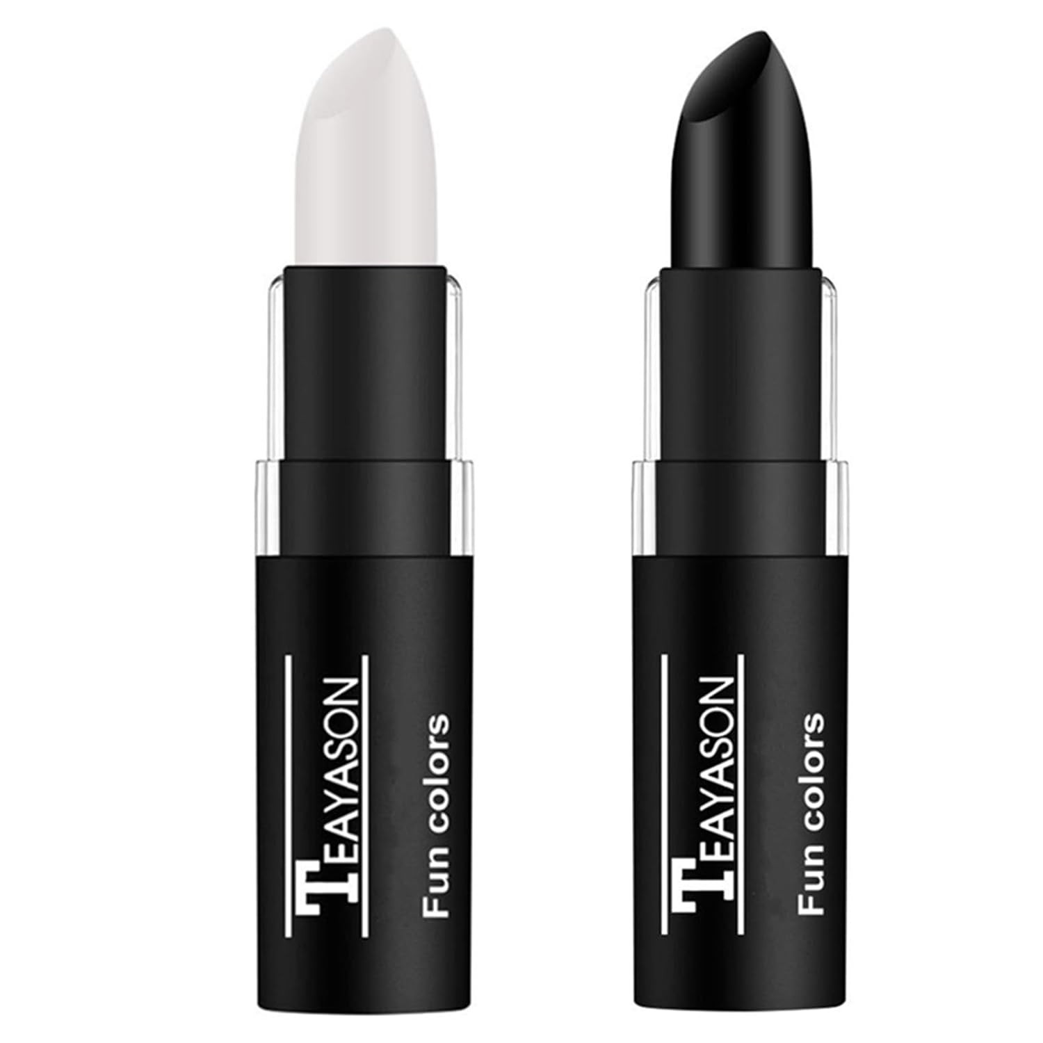 White and Black Cream Blendable Eye and Face Makeup Sticks 2 PCS Cream Makeup