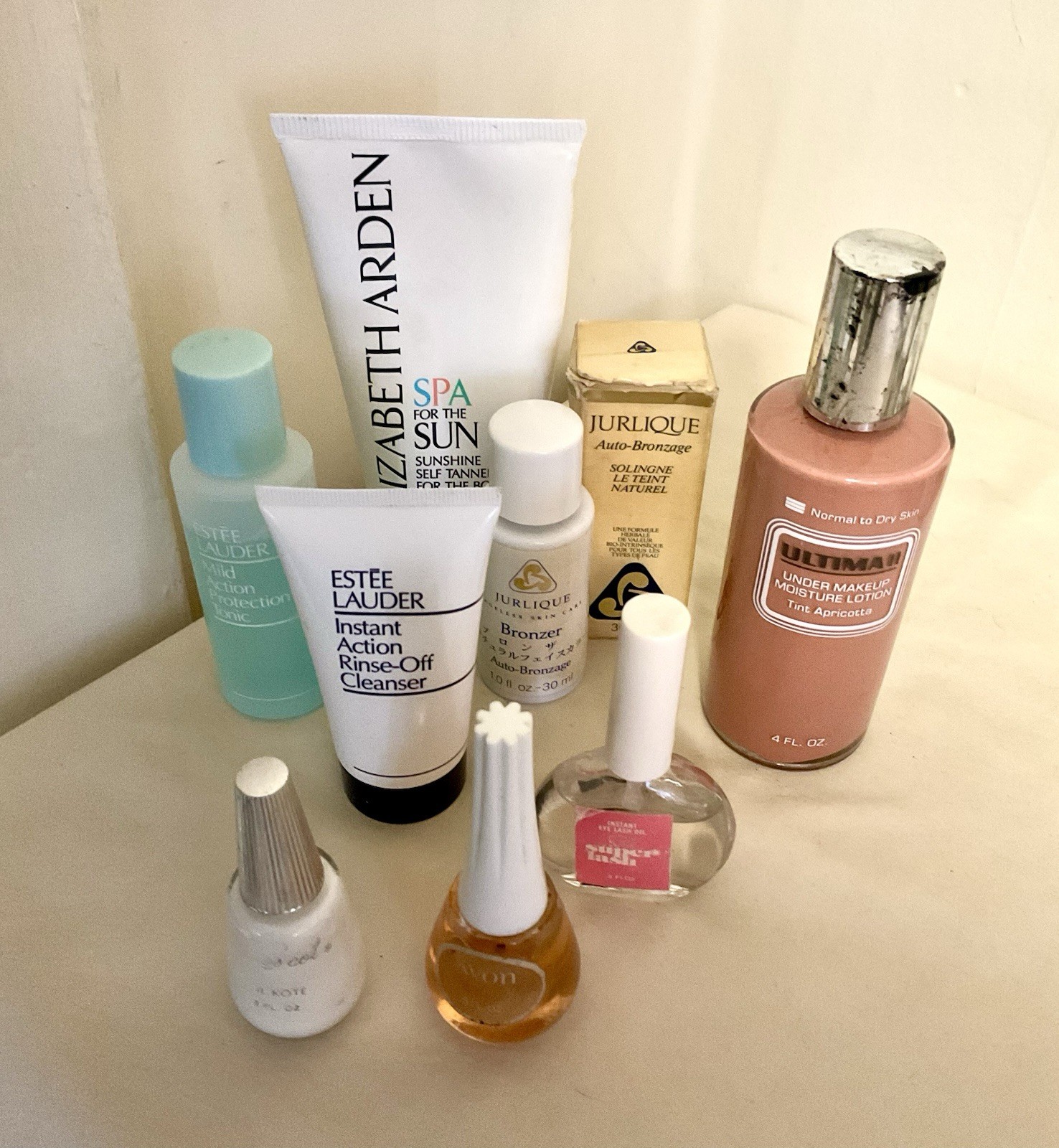 Vintage Lot Of Makeup Bottles Discontinued Elizabeth Arden Estee Lauder Ultima 2
