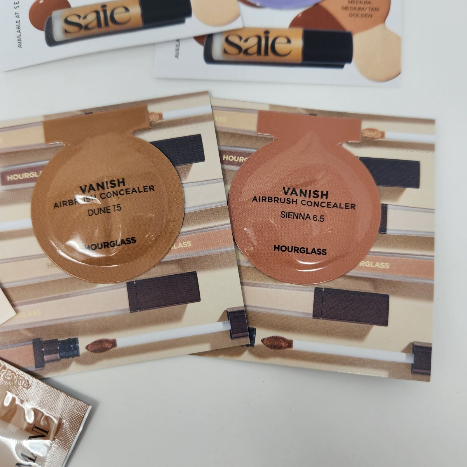 Sephora Samples Lot Makeup Sponge Deluxe Sample & Assorted Foundation Samples #D