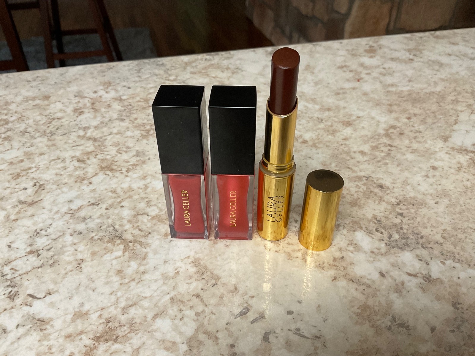 Set of 27 makeup products: Armani,Givenchy, Lancôme, Clinique, Laura Geller …