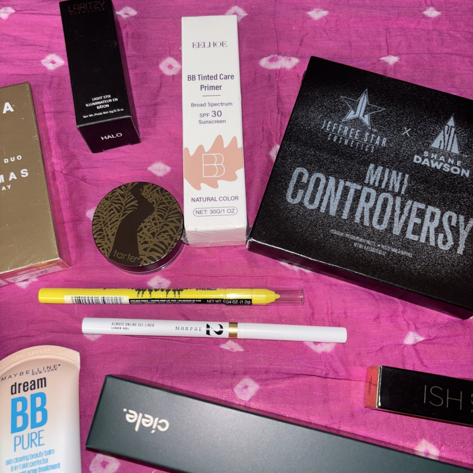 Large Makeup Lot 12pc Bisha Makeup By Mario Tarte Morphe Ciele Jeffree Star ++++