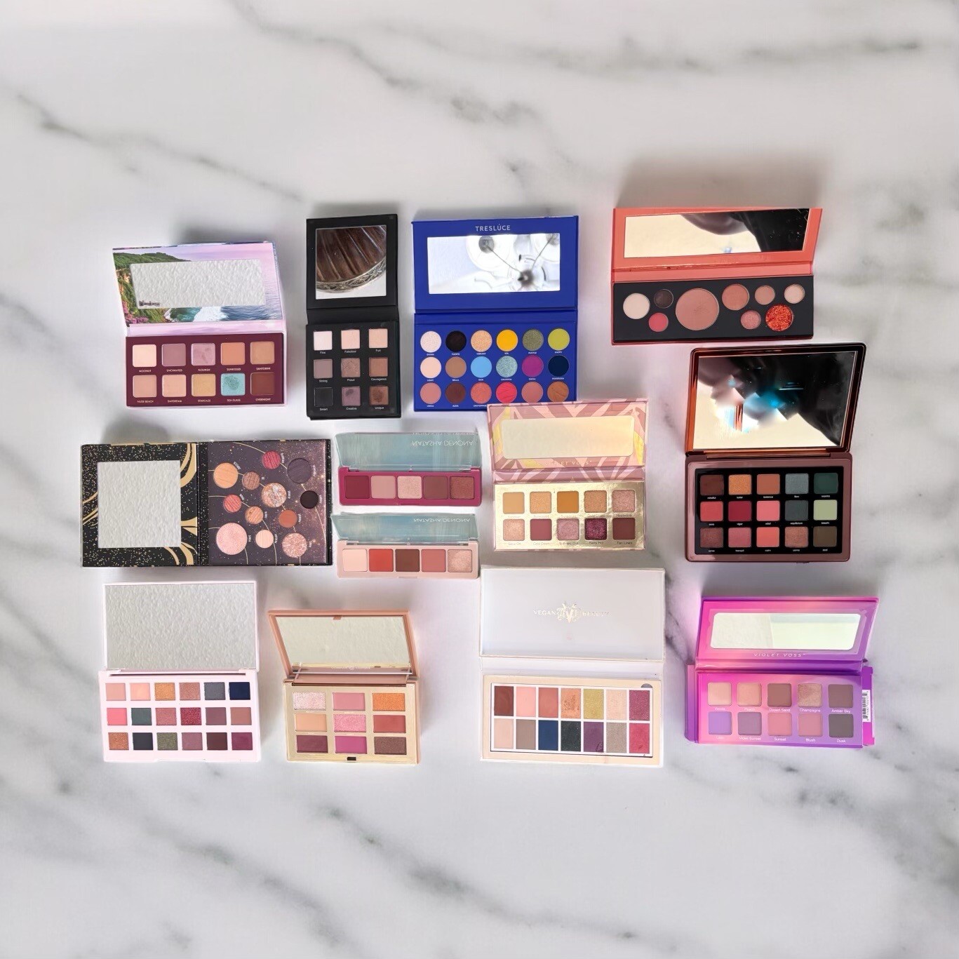 High End Eyeshadow Palettes Lot, Boxycharm, Natasha Denona, Violet Voss