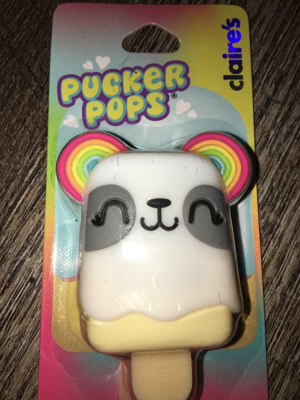 Claire’s Plush Panda Cosm Bag Unicorn Hair Clip Lip Gloss Keychain Backpack Lot