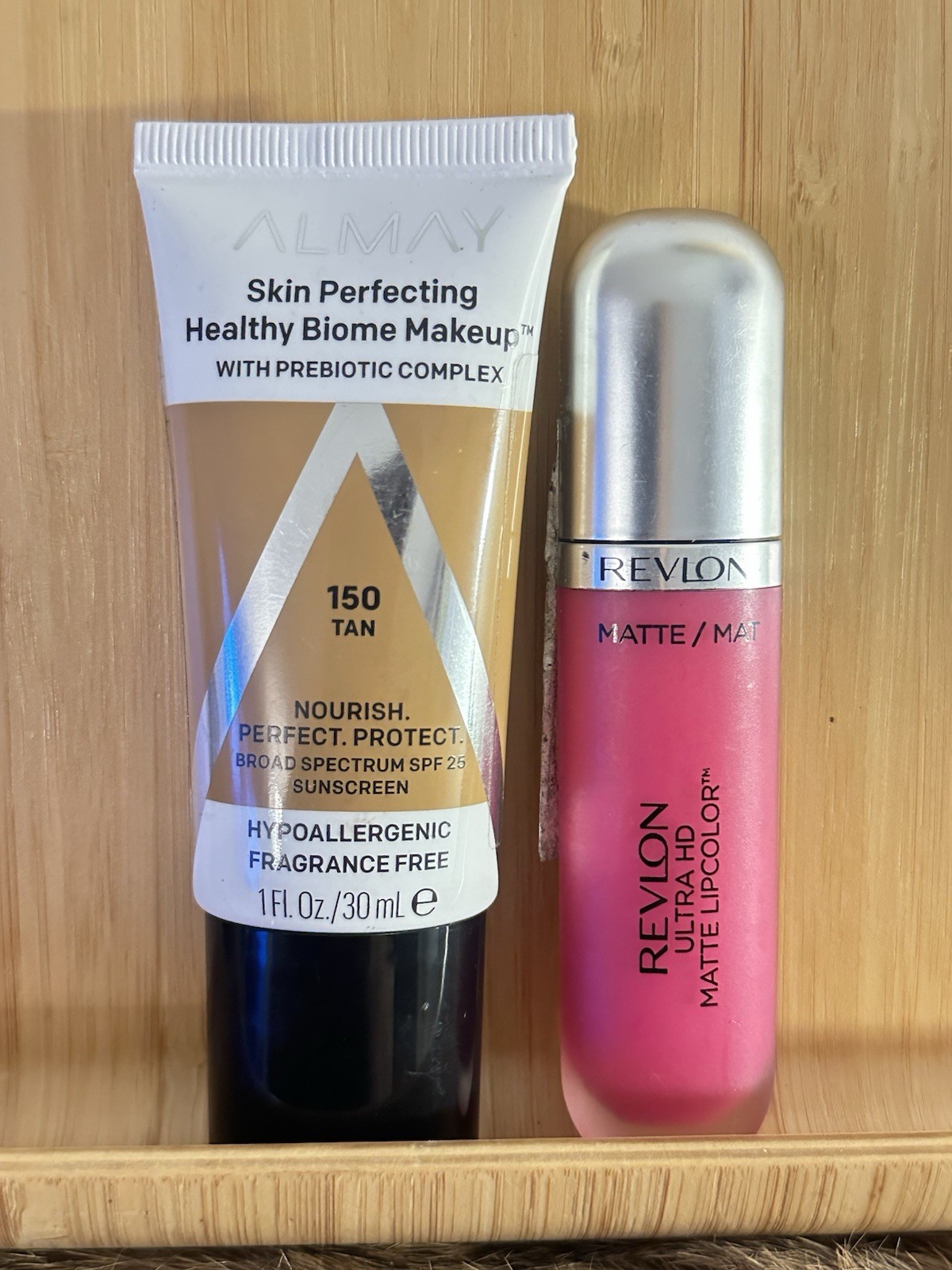 Almay Skin Perfecting 150 Tan SPF 25 & Revlon Ultra HD Matte Lipcolor Lot