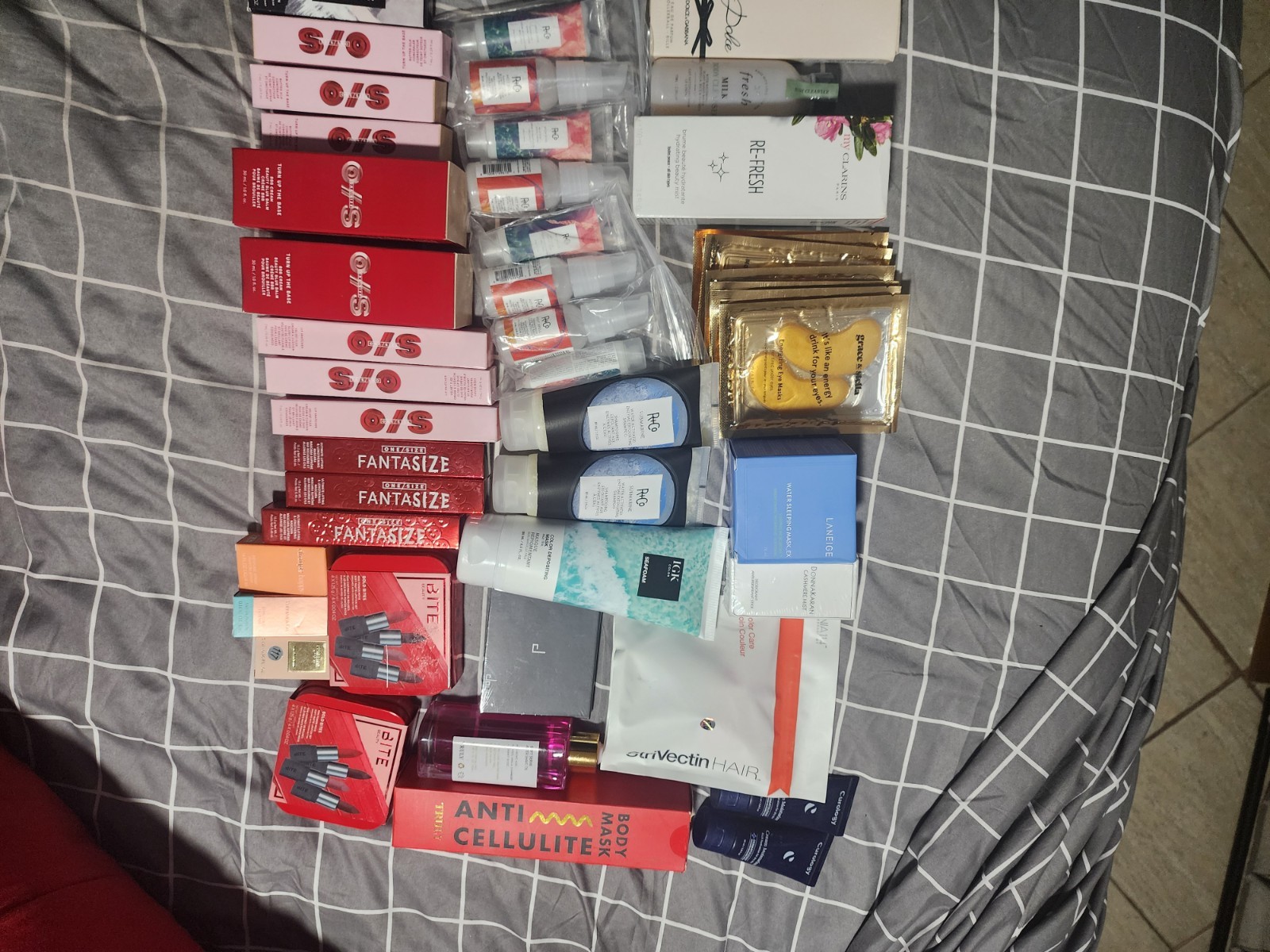 Bundle Of HIGH END MAKEUP, HAIRCARE, SKINCARE & PERFUME. Louboutin Perfume gift