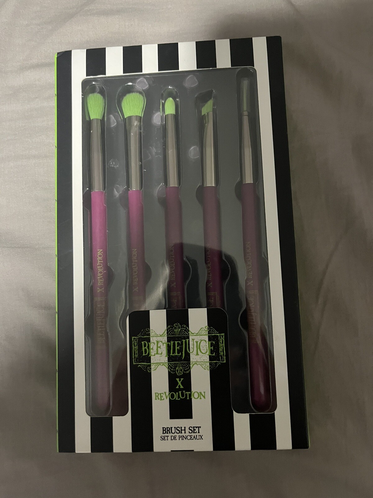 Beetlejuice X Revolution Makeup Brush Set New In box