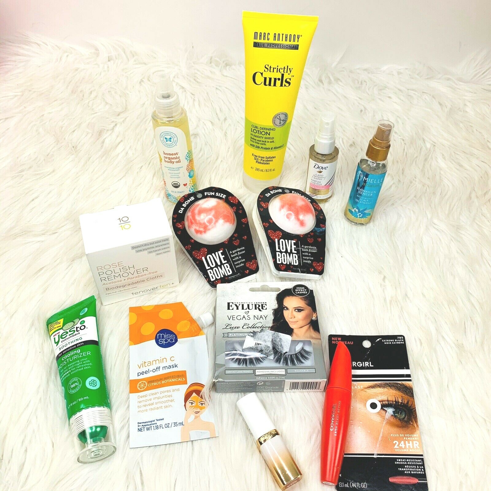 Makeup Beauty Lot Mascara Mielle Moisture False Eyelashes Loreal Lipstick Yes