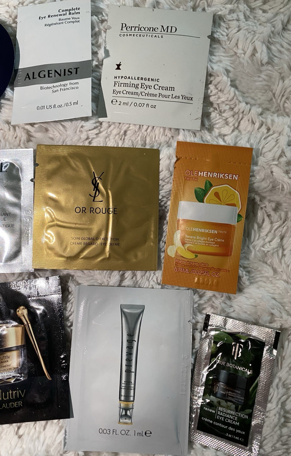 15pc High End Luxury Brand Eye Creams Sample Packets Lot,Expired