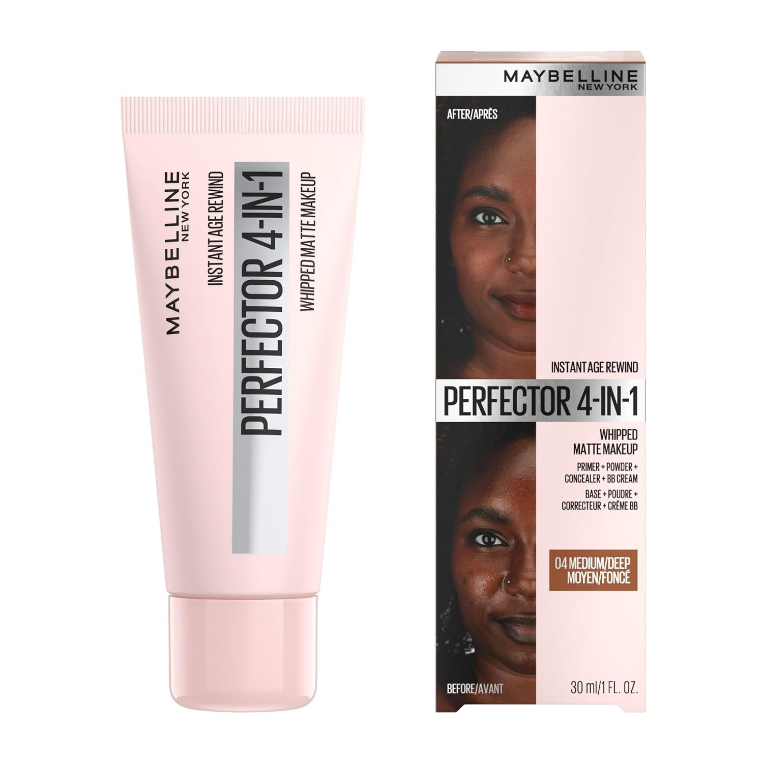 Instant Age Rewind 4-in-1 Matte Makeup, Medium/Deep – Flawless Skin in One Step