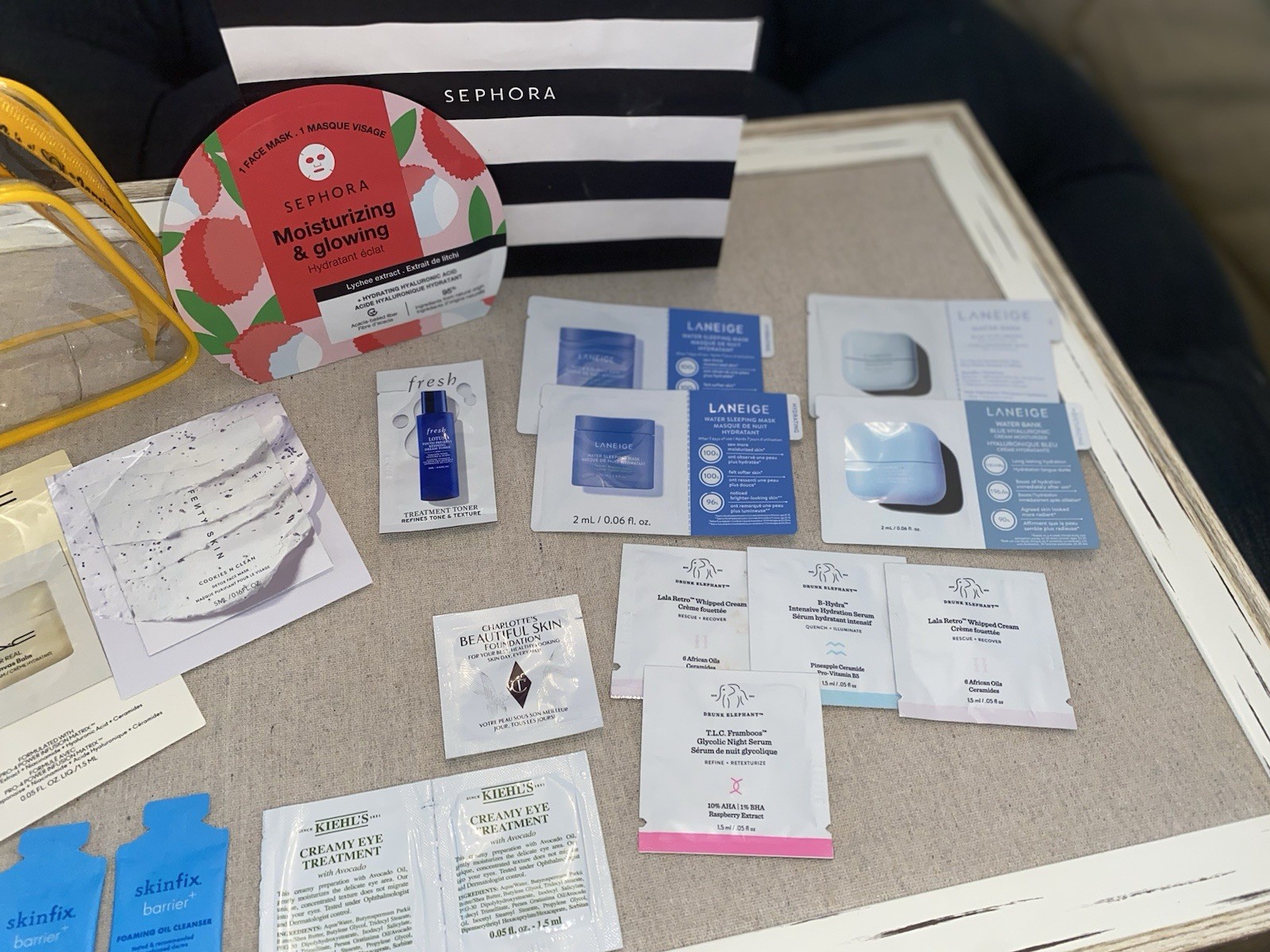 Beauty Makeup Skincare Lot Of 18 Samples + Mask Ulta Sephora + Bonus Bag