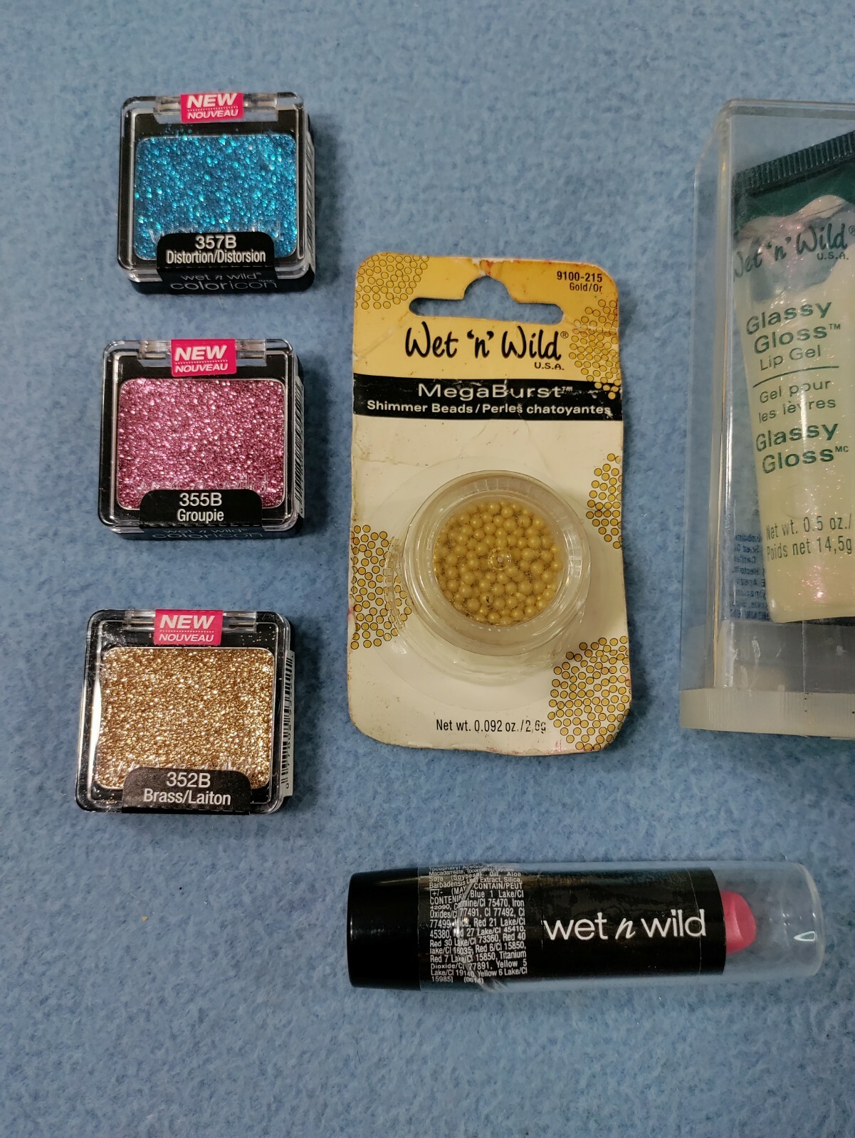 NEW LOT OF 10 MIXED WET N WILD MAKEUP FERGIE EYE SHADOW PALETTES LIPSTICK & MORE
