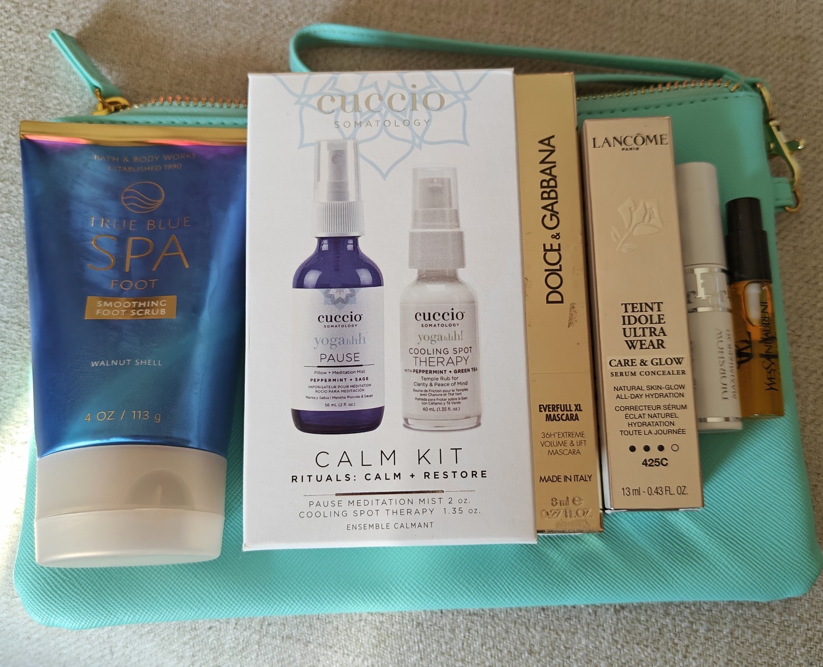 Beauty/ Relaxation Bundle Feat: D&G, Lancome, Dior, B&BW, Cuccio, + YSL Sample