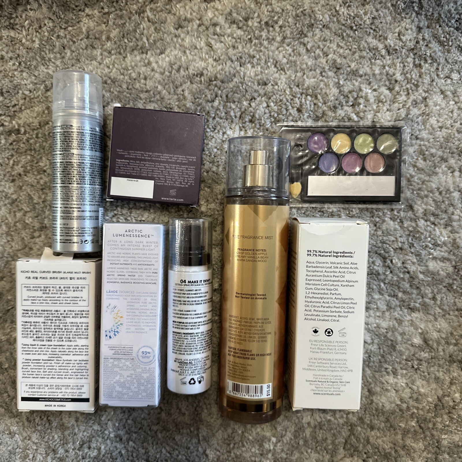 Makeup/Skin Lot 8 pc Scentuals Milani Lumene Kenra Tarte Kicho See Details Below