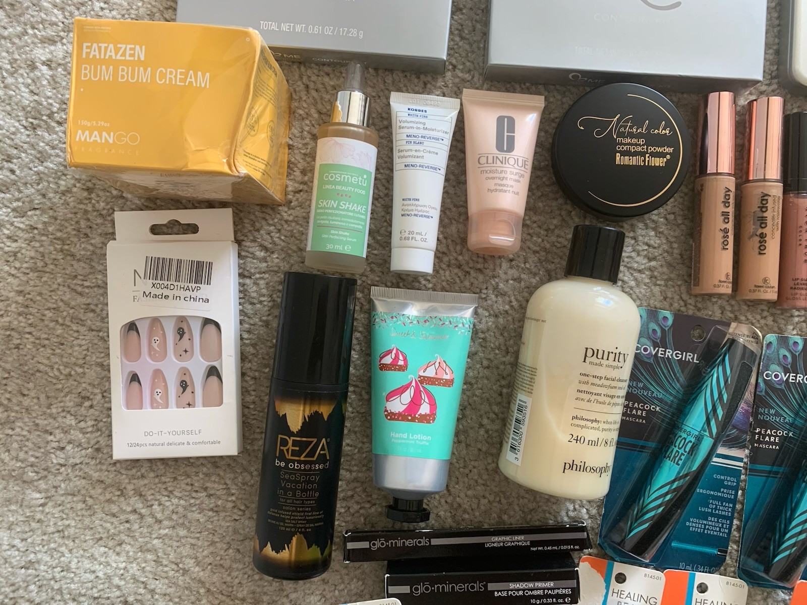 Huge Beauty Lot 50+ Items Makeup Skincare Maybelline Covergirl Reseller Bulk