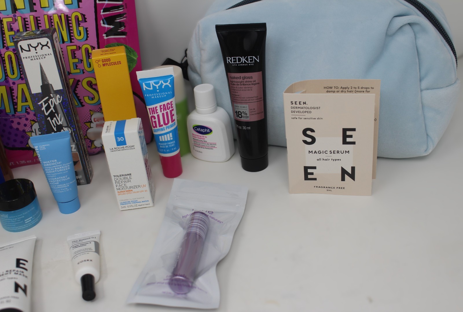 x25 Lot Travel Size Hair & Beauty & Bag Tarte Coola Roc Rose Inc Redken NYX New