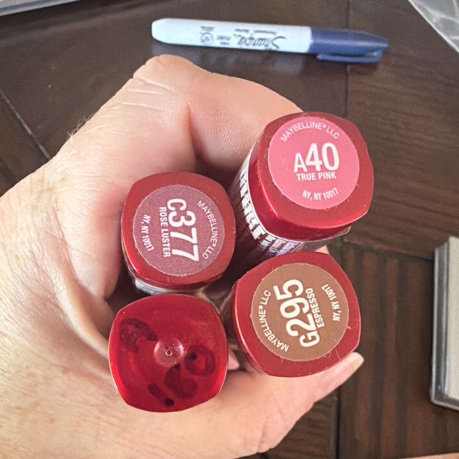 Maybelline Mixed Makeup Lot Lip Colors, Blush & Instant Age Rewind designer lot