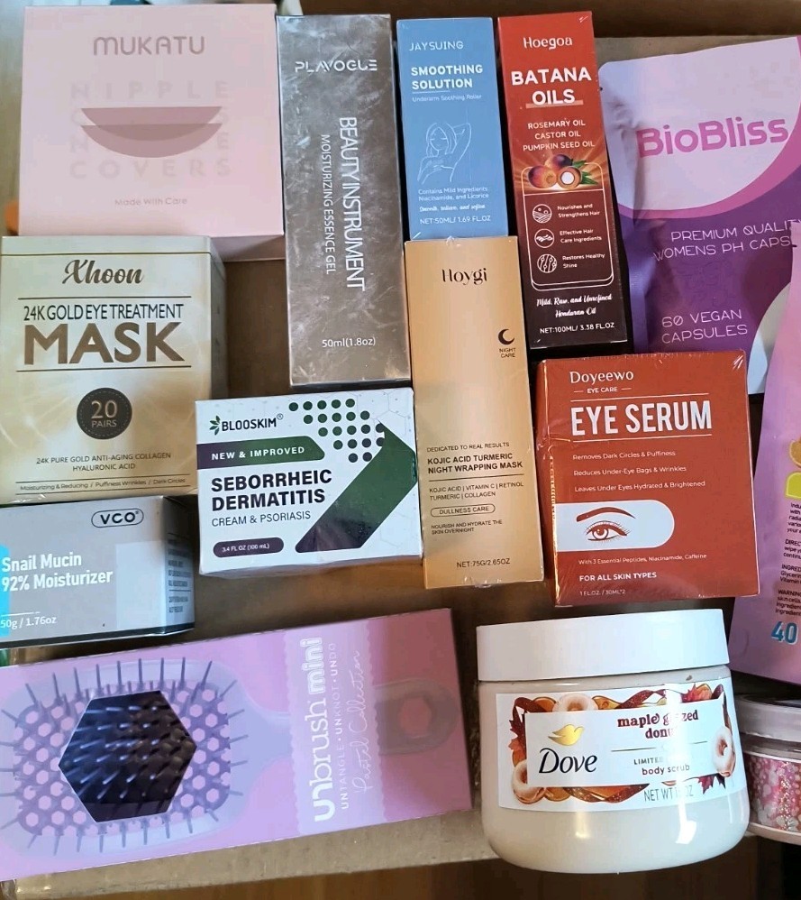 16+ Piece Beauty Skincare Lot Mixed Skincare Variety Box Full Size Plus Extras