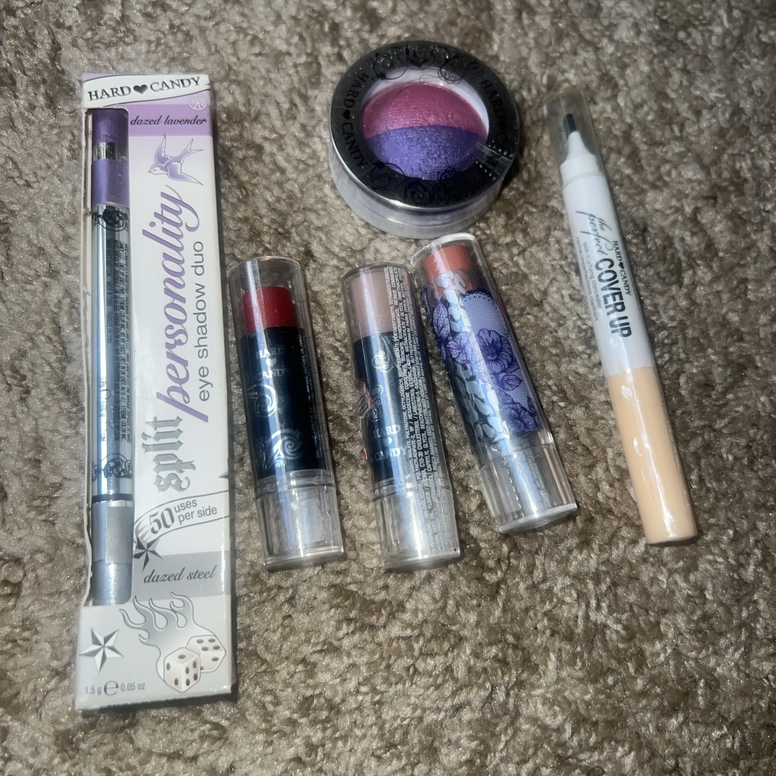 Hard Candy Lip Gloss , Concealer Eyeshadow 6 Pcs Mix