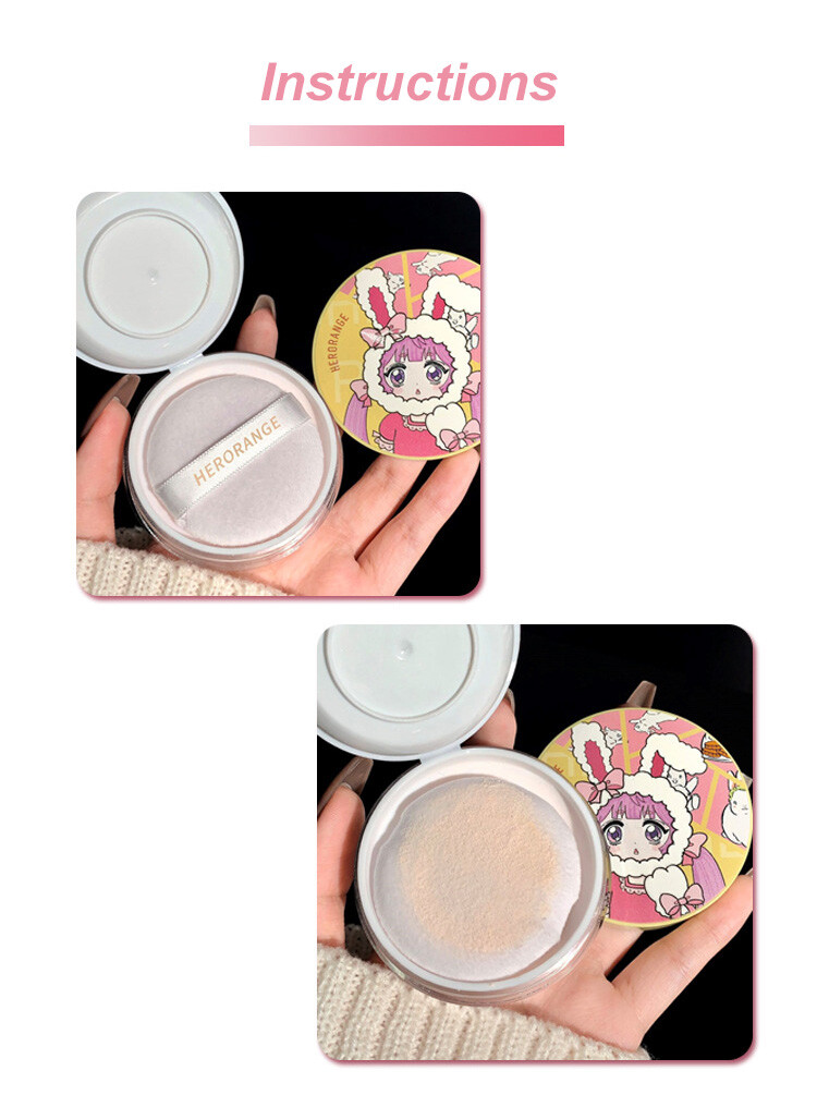 Glitter Setting Powder Hide Pore Long Lasting Oil Control Concealer Pearlescent