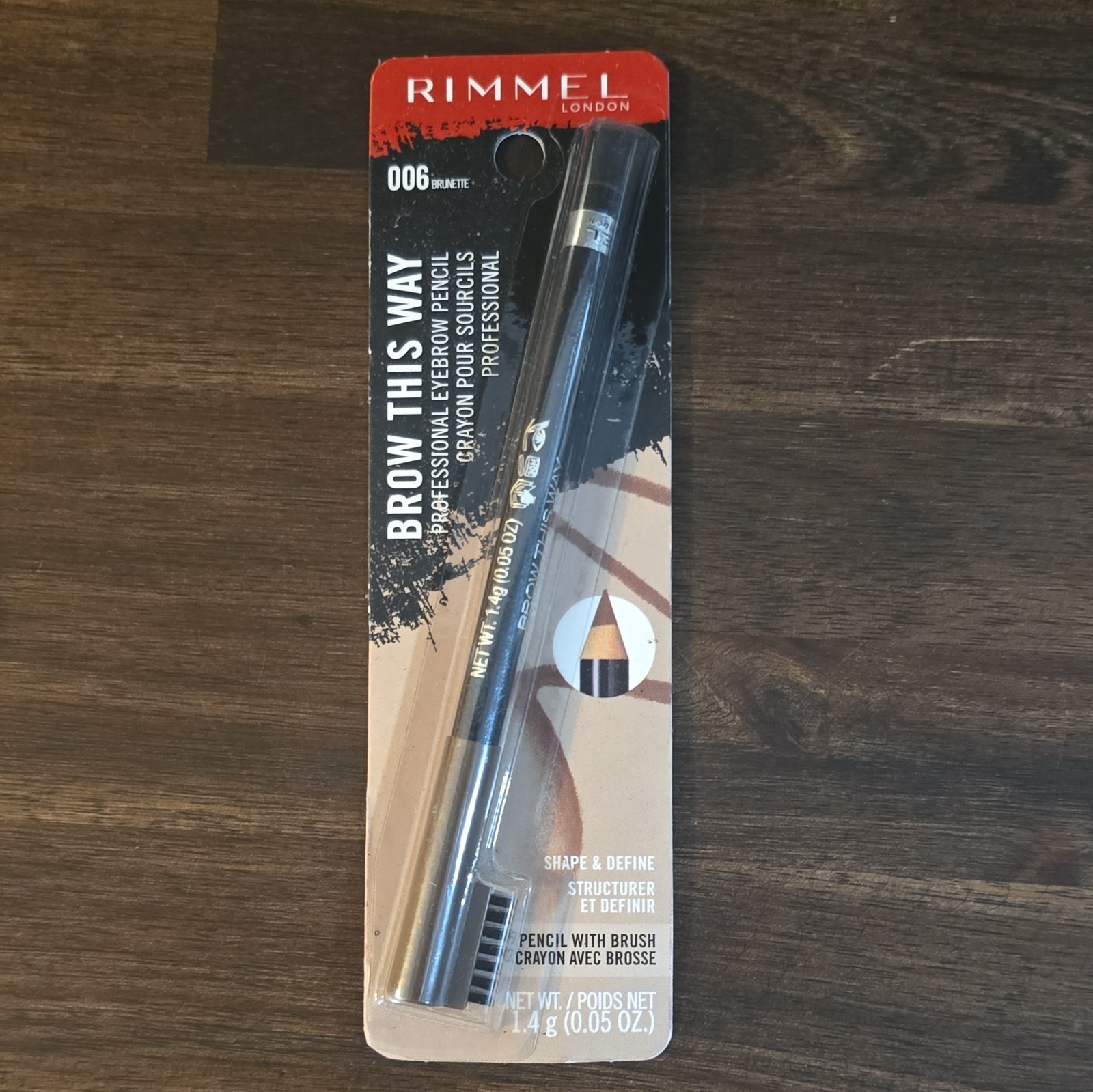 Assorted Makeup Lot: Rimmel Brow This Way Pencil + Sally Hansen Xtreme Wear