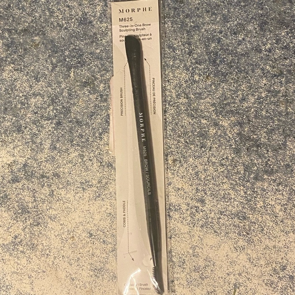 LOT Morphe 2 Bright Eyeshadow Palette with Brush, eyebrow brush, and lipstick