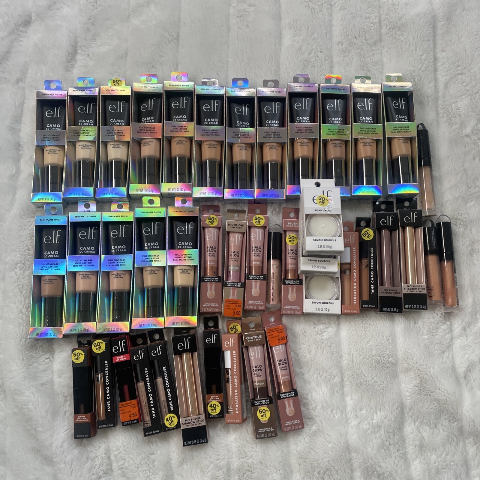 42 Pc Elf Mixed Wholesale Bulk Makeup Lot – Assorted Full Size w Duplicates