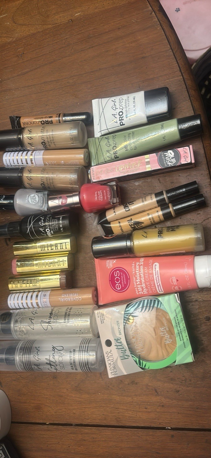 L.A. Girl Pro Prep HD Face Primers & Lip Mousse + Milani Assorted Makeup Lot