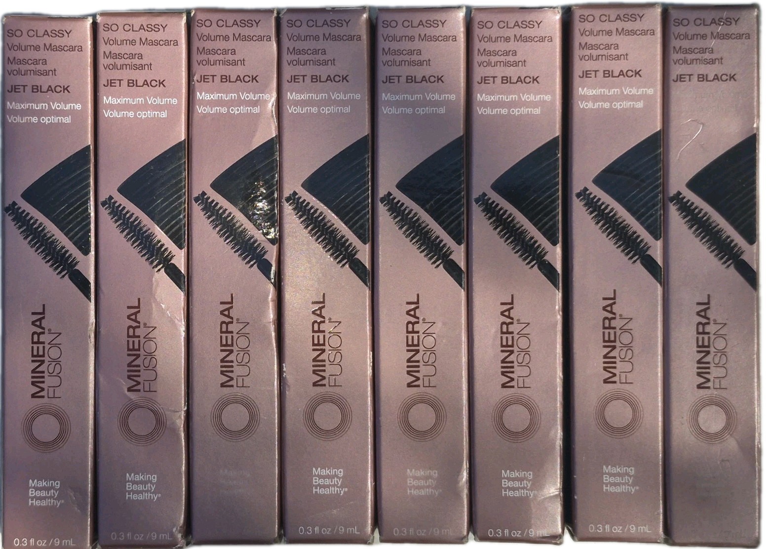 100 Pc Mineral Fusion Lot Foundation Mascara Lipstick Gloss Stain Blush Conceale
