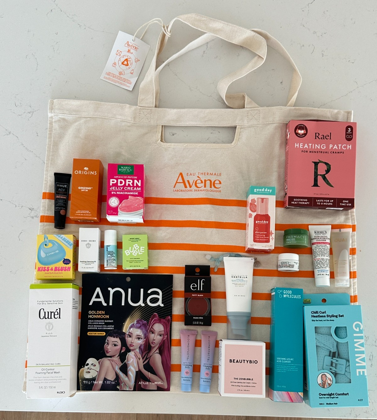 Huge Premium Skincare & Beauty Lot 20+ Pcs Anua Kiehl’s Origins Skin1004 Curél